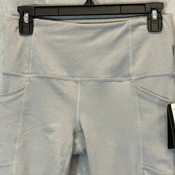 RBX Women’s Light Heather Grey High-Waist Active Pull-On Capri Leggings SZ S - Picture 3 of 9